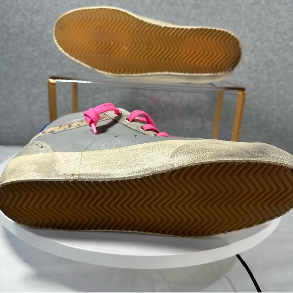 NWOB Golden Goose Sneakers Womens Size 9.5 Mid Star Mixed Leather Glitter  EU 40 - Picture 12 of 16